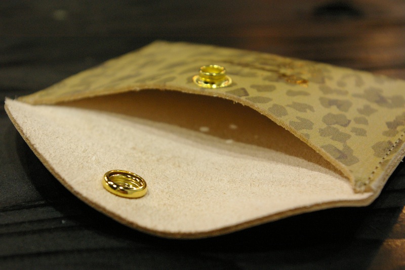 CHALLENGER LEOPARD LEATHER COIN CASE
