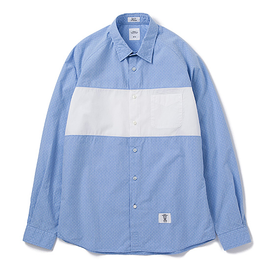 BEDWIN&THE HEARTBREAKERS L/S BROAD DOT PANEL SHIRT COLIN