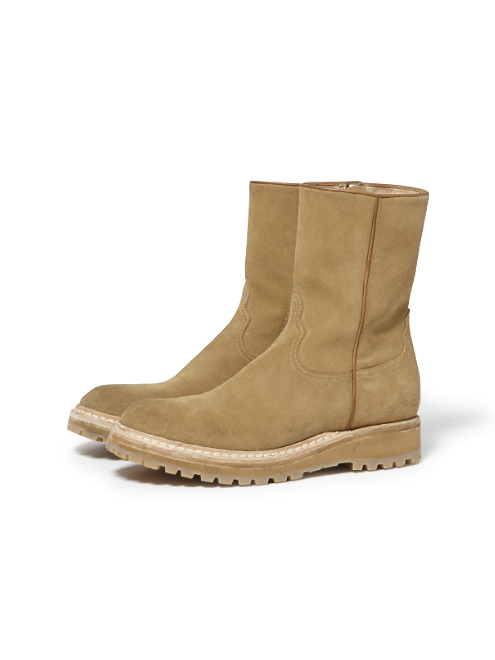 nonnative CONTRACTOR ZIP UP BOOTS COW SUEDE BY OFFICINE CREATIVE