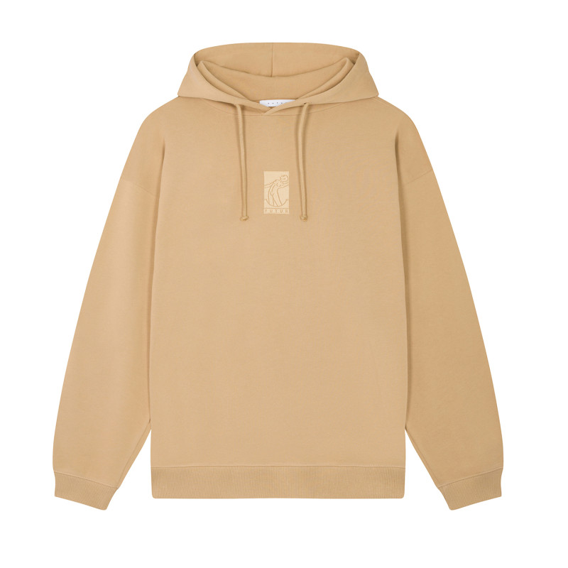 FUTUR_01_FLAT_G_FIT_HOODIE_SAND_1_FRONT